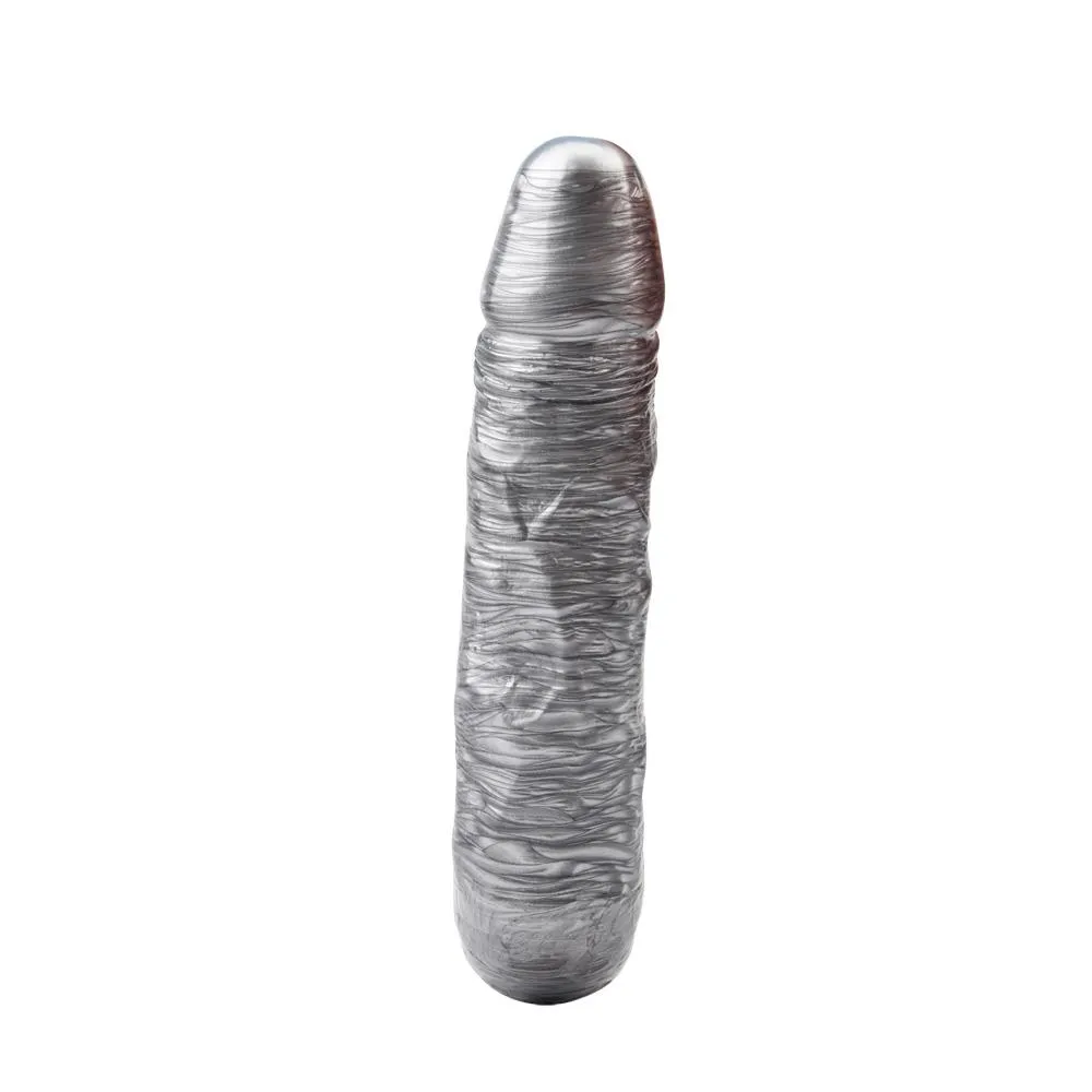 Фаллоимитатор DarkMuscle Dixie Normous-Silver, 34 см (серебристый)