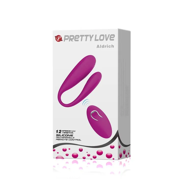 Вибратор Pretty Love Aldrich, 9.5 см (фиолетовый)