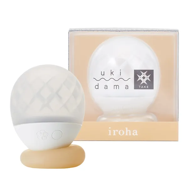 Iroha by Tenga Ukidama Take - Wibrator-lampka, Biały, 6.9 cm