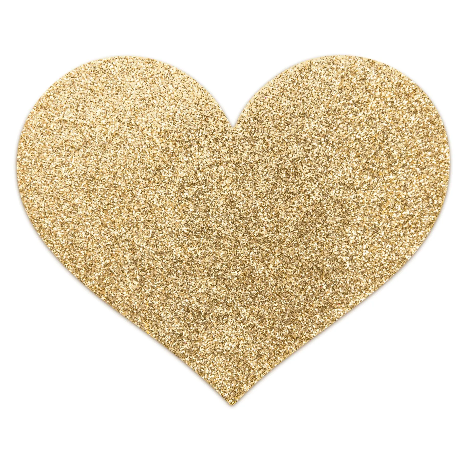 Bijoux Indiscrets Flash Heart Gold - Naklejki na sutki, Złoto