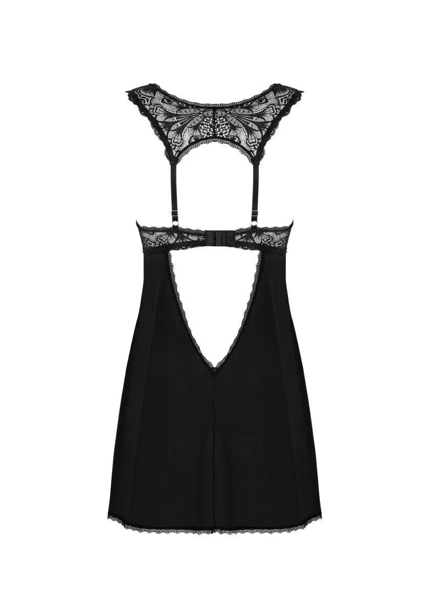 Комплект белья Obsessive Donna Dream, XL/XXL (чёрный)