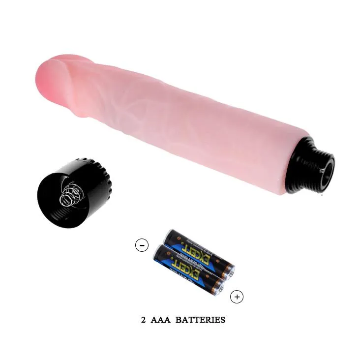 Вібратор Baile Realistic Cock Vibrator, 21,5 см (тілесний)