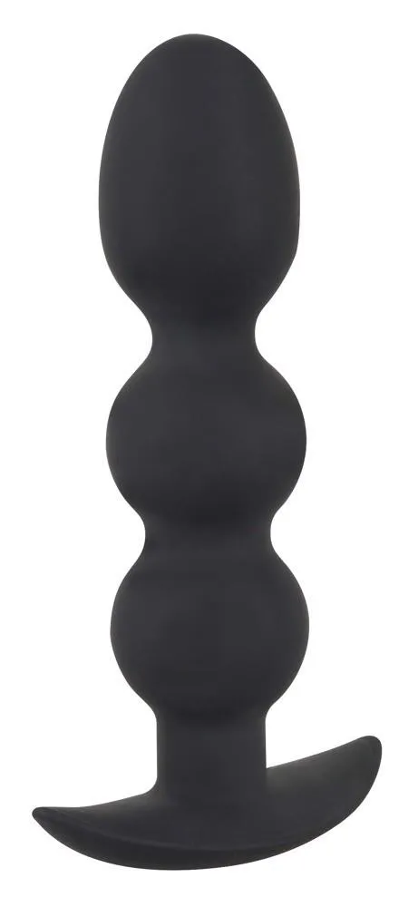 Black Velvets Heavy Beads - Korek analny, Czarny, 13, 3 cm