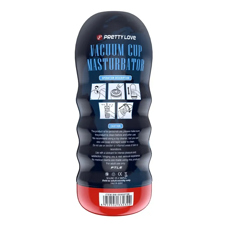 Pretty Love Vacuum Cup 55 Vagina - Masturbator, W kolorze cielistym, 18 cm