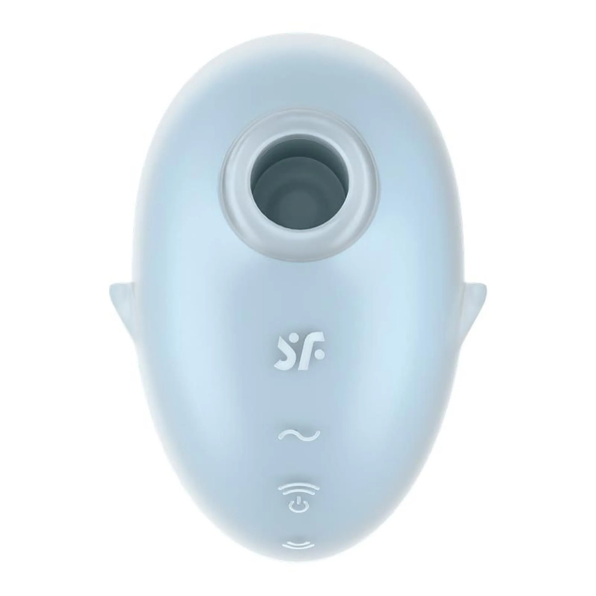 Вакуумний стимулятор клітора з вібрацією Satisfyer Cutie Ghost (блакитний)