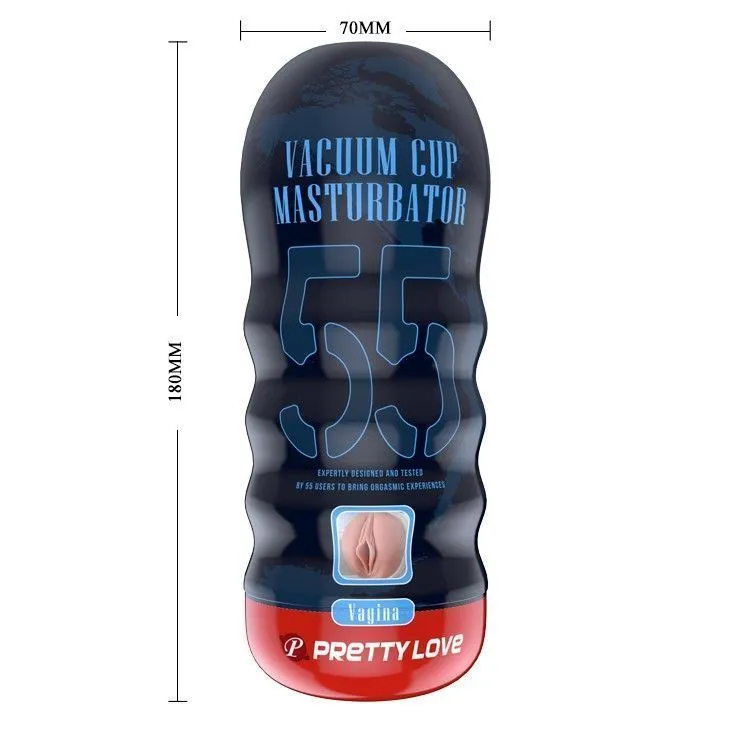 Мастурбатор Pretty Love Vacuum Cup 55 Vagina (тілесний)