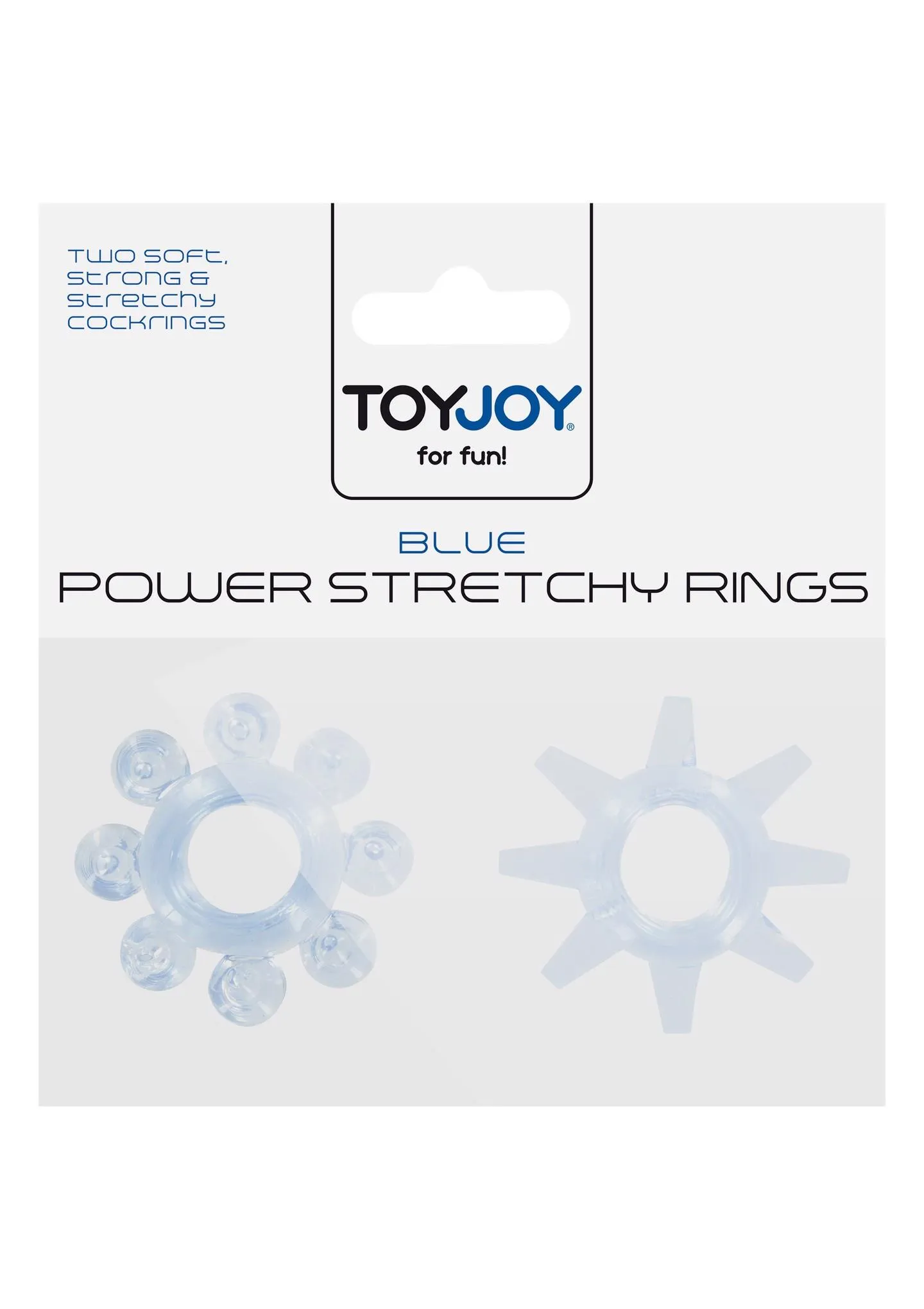 TOYJOY Power Stretchy Rings - Pierścień erekcyjny, Niebieski
