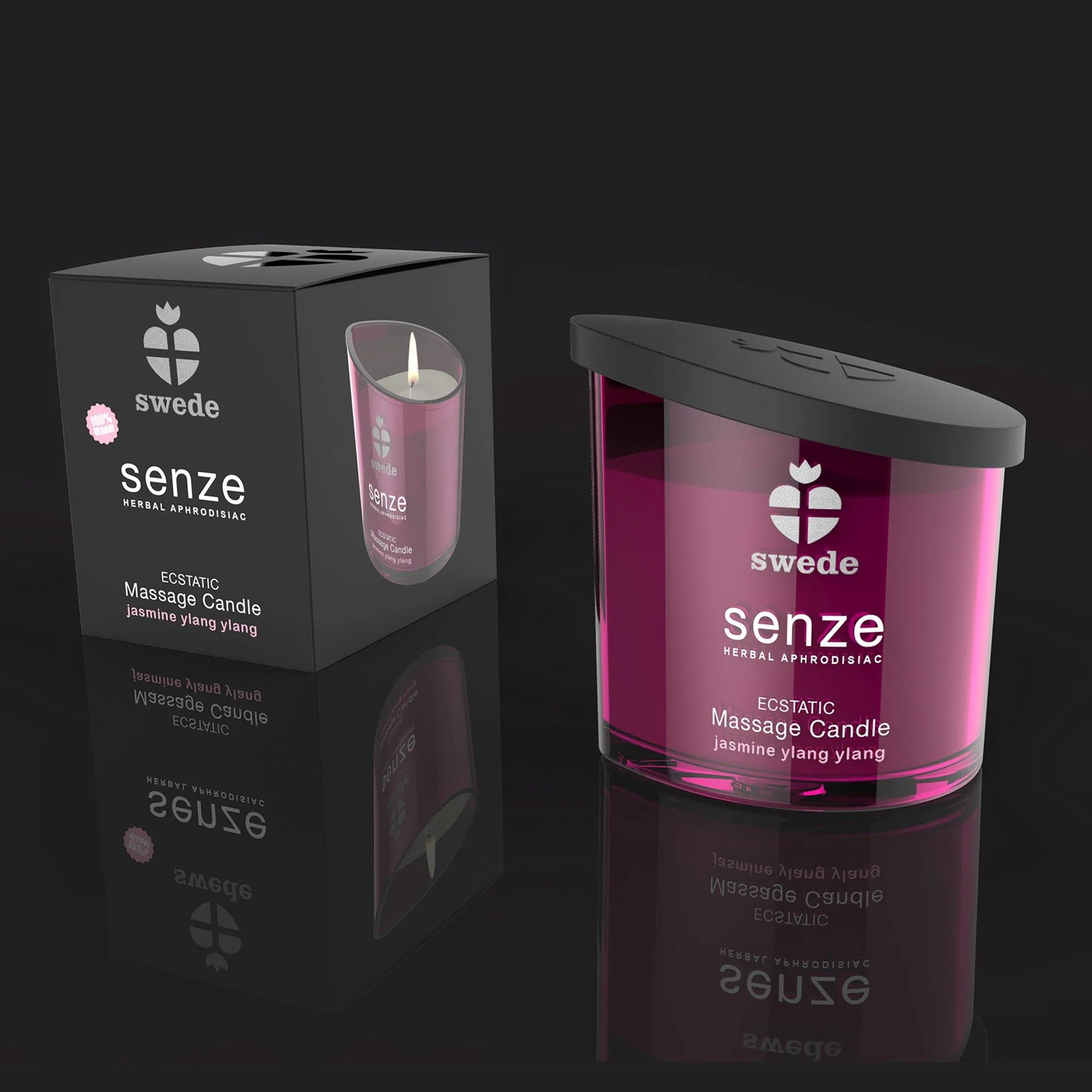 Массажная свеча Senze Ecstatic Massage Candle жасмин/иланг-иланг, 50 мл