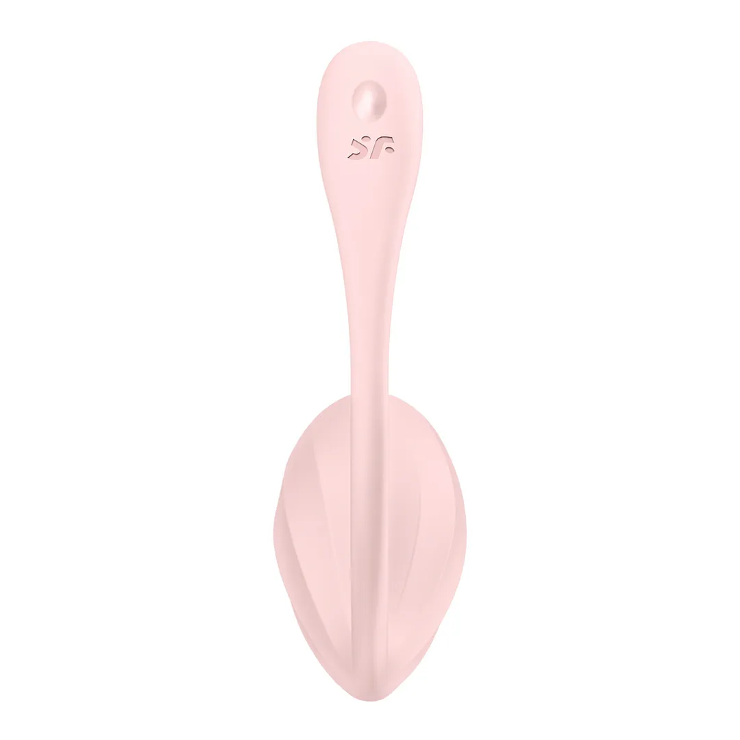 Виброяйцо Satisfyer Ribbed Petal, 23 см (розовый)