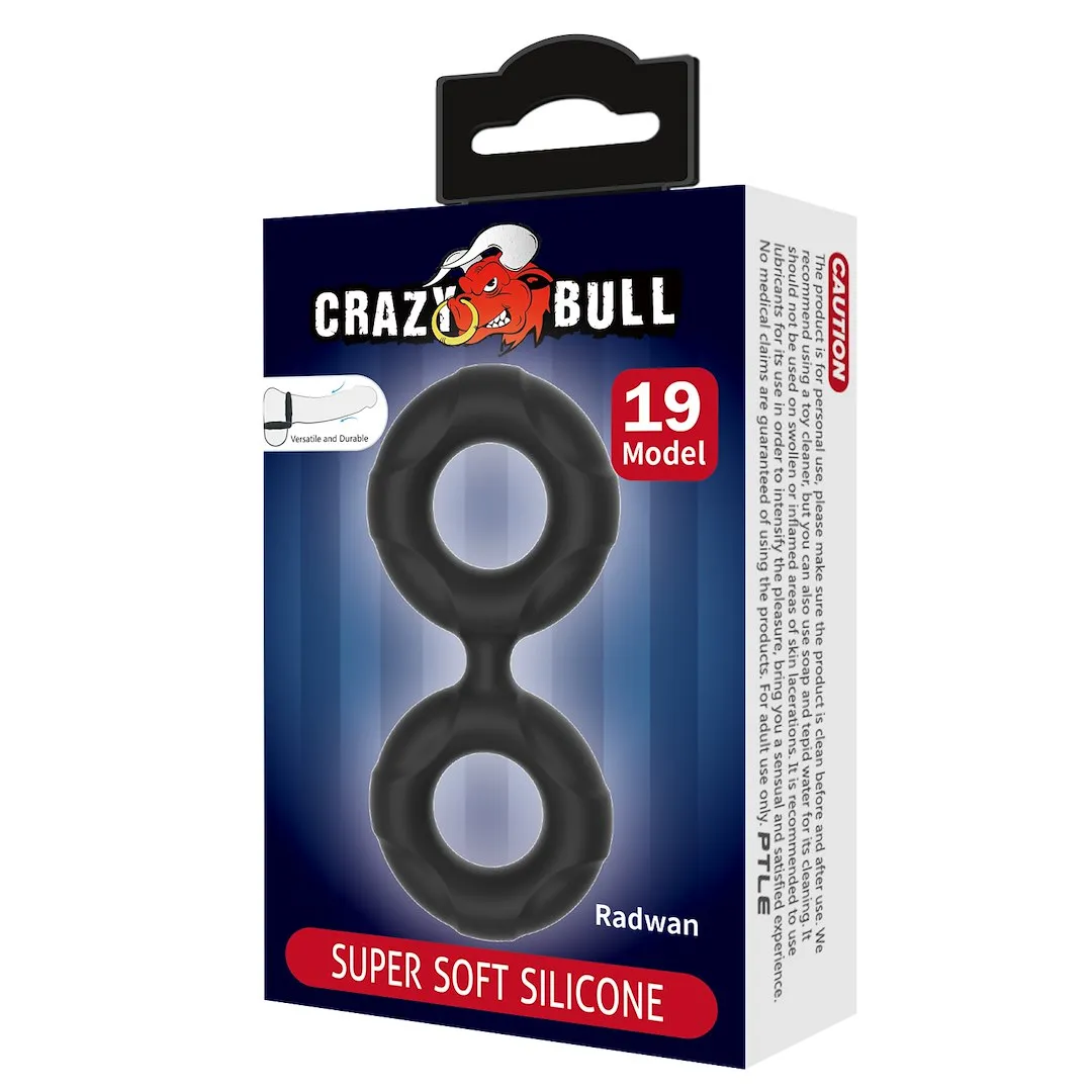 Эрекционное кольцо Crazy Bull Radwan, 10 см (черный)