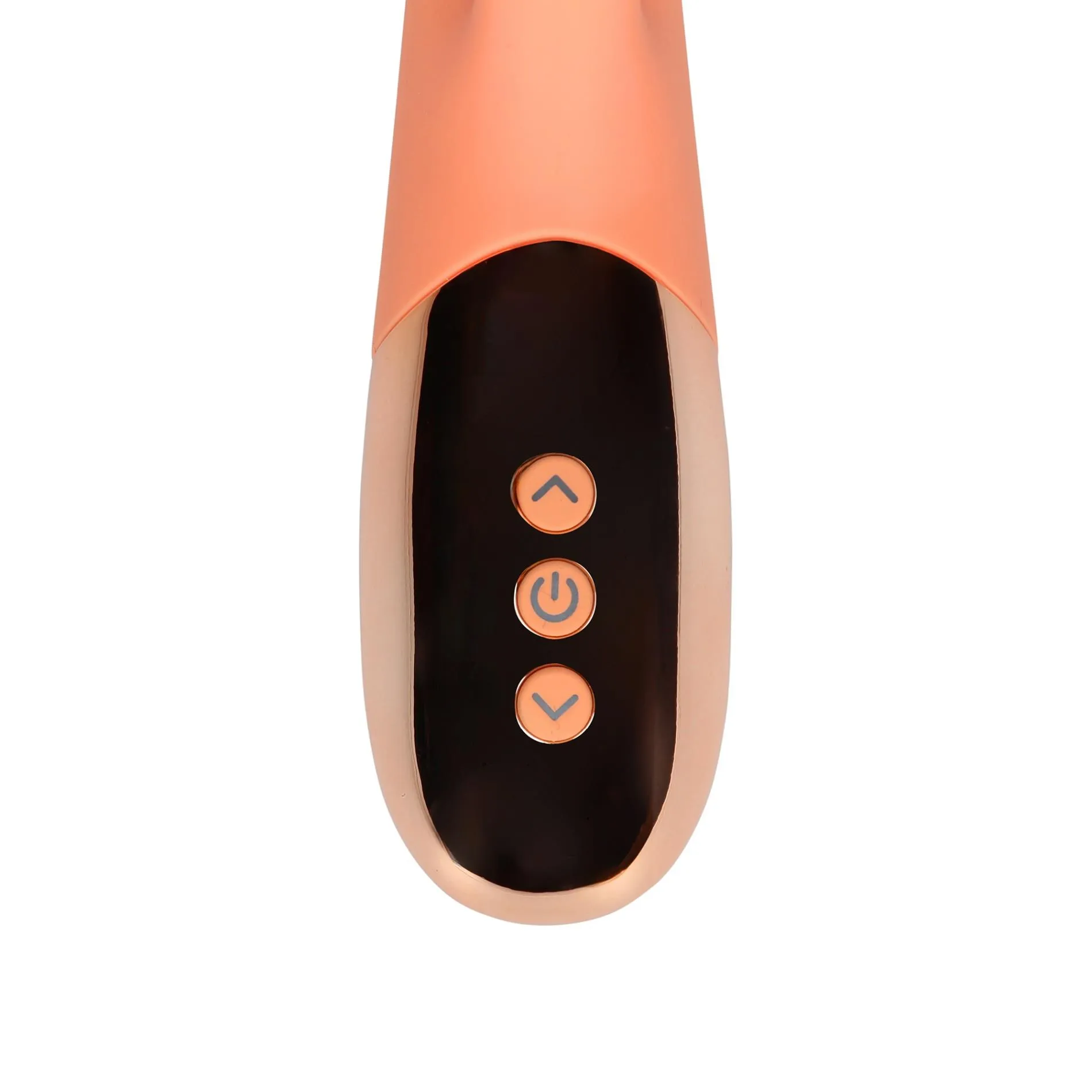 Loveline Ultra Soft Silicone - Wibrator królik, Pomarańczowy, 22 cm