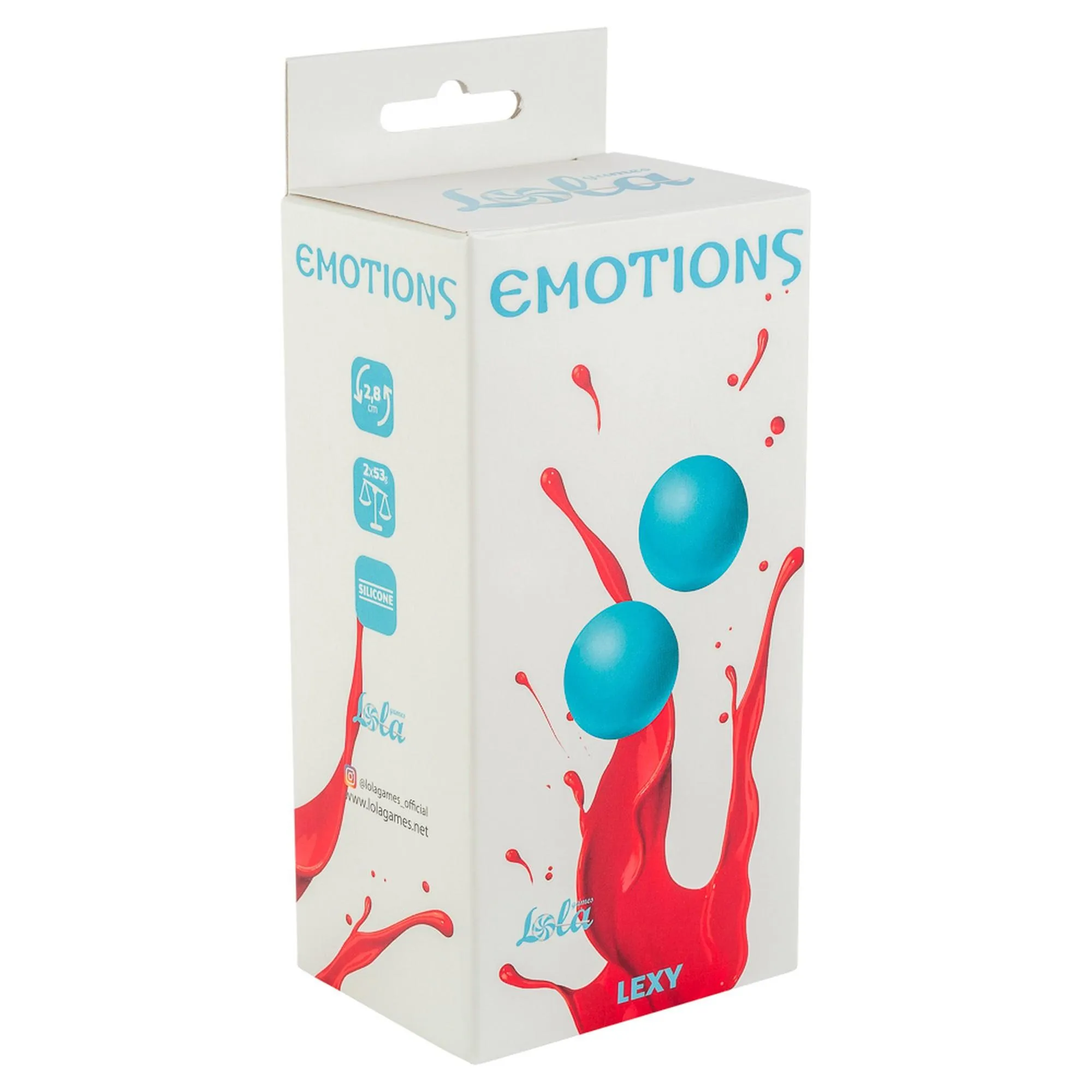 Вагинальные шарики Lola Toys Emotions Lexy Medium, 2 шт (бирюзовый)