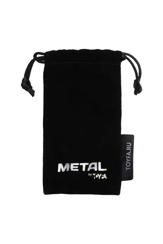 Toyfa Metal - Korek analny, Srebro, 9.5 cm