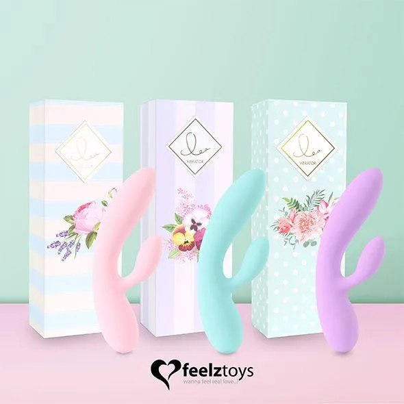 Вибратор-кролик FeelzToys Lea, 20,2 см (голубой)
