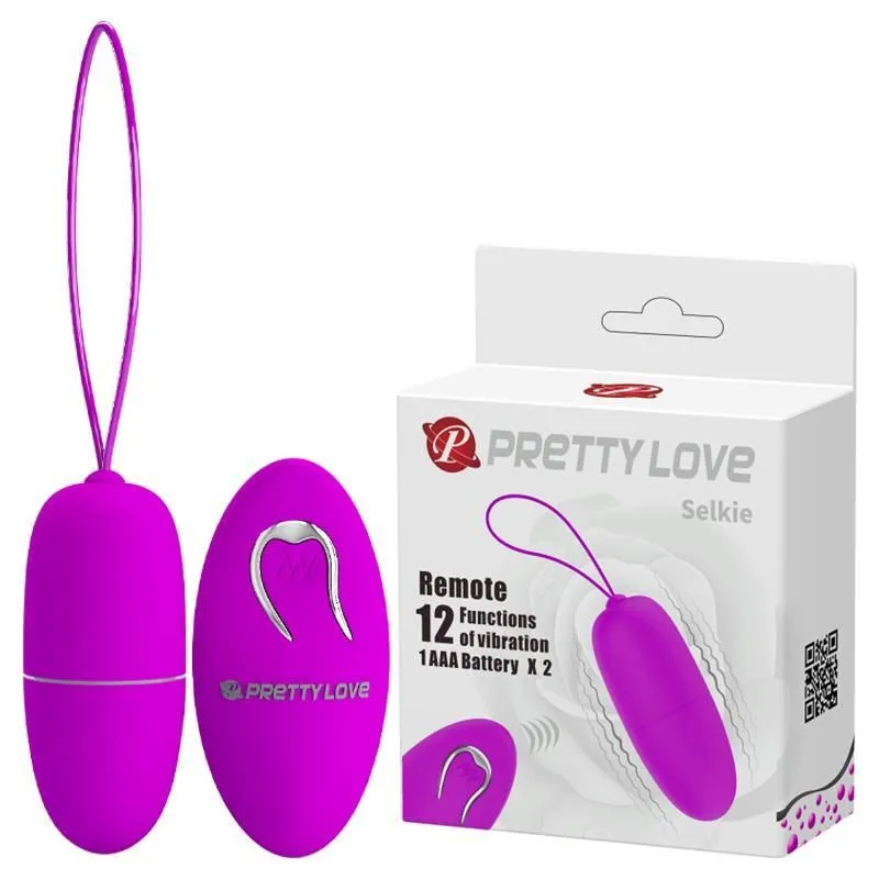 Віброяйце Pretty Love Selkie Wireless, 18 см (фіолетовий)