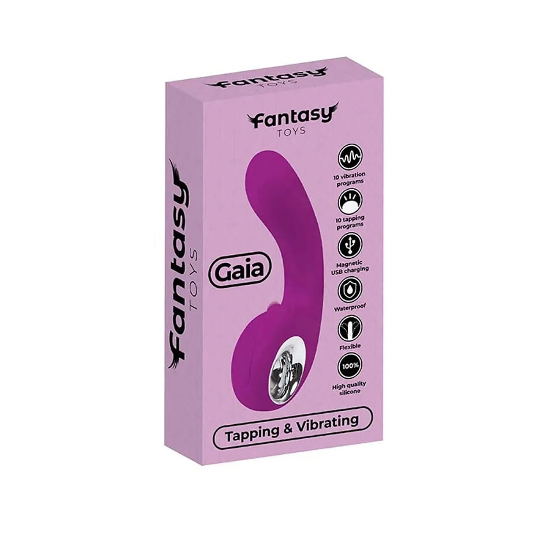 Вибратор Fantasy Gaia G spot, 18 см (фиолетовый)