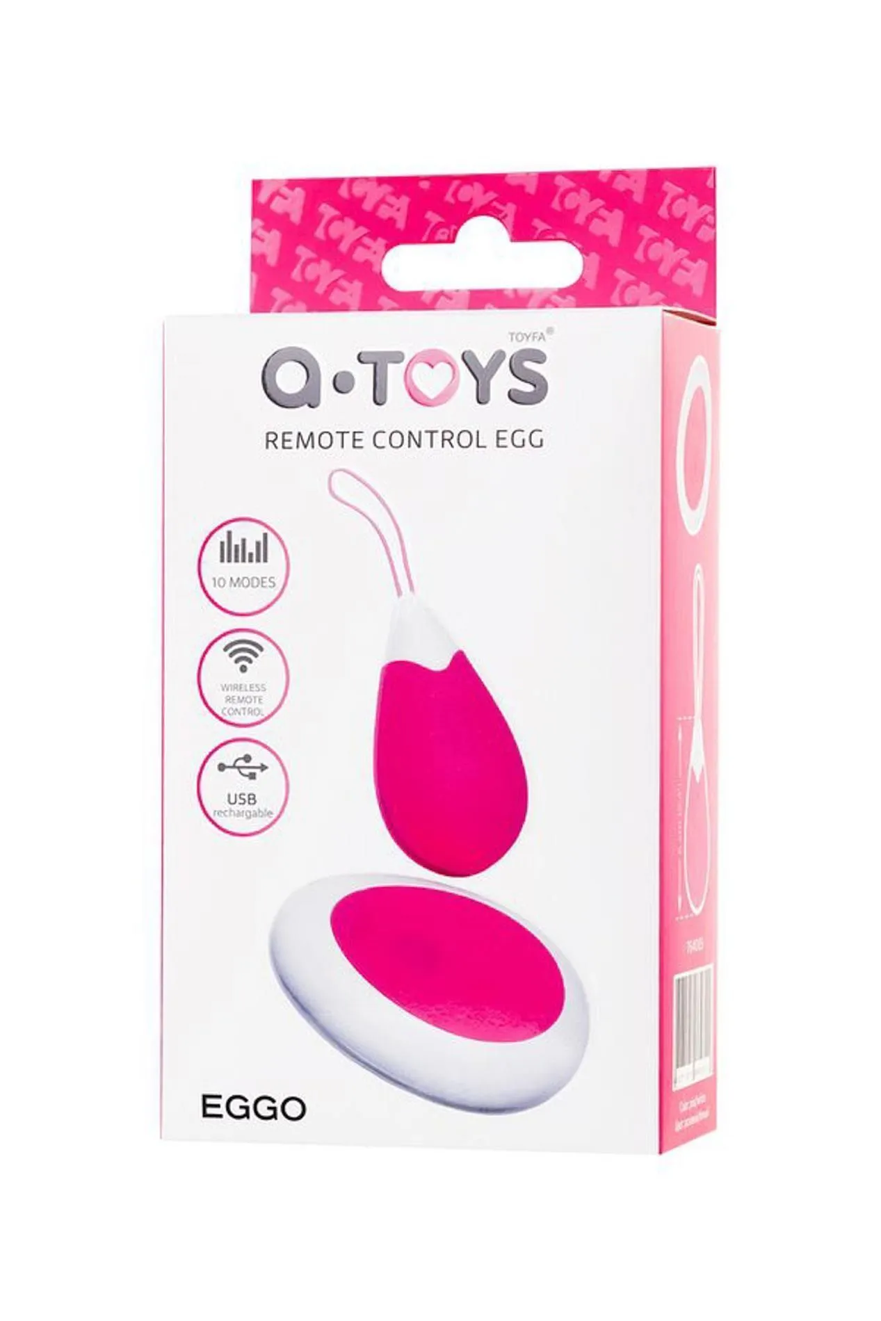 Віброяйце A-Toys Vibrating egg, 12 см (рожевий)