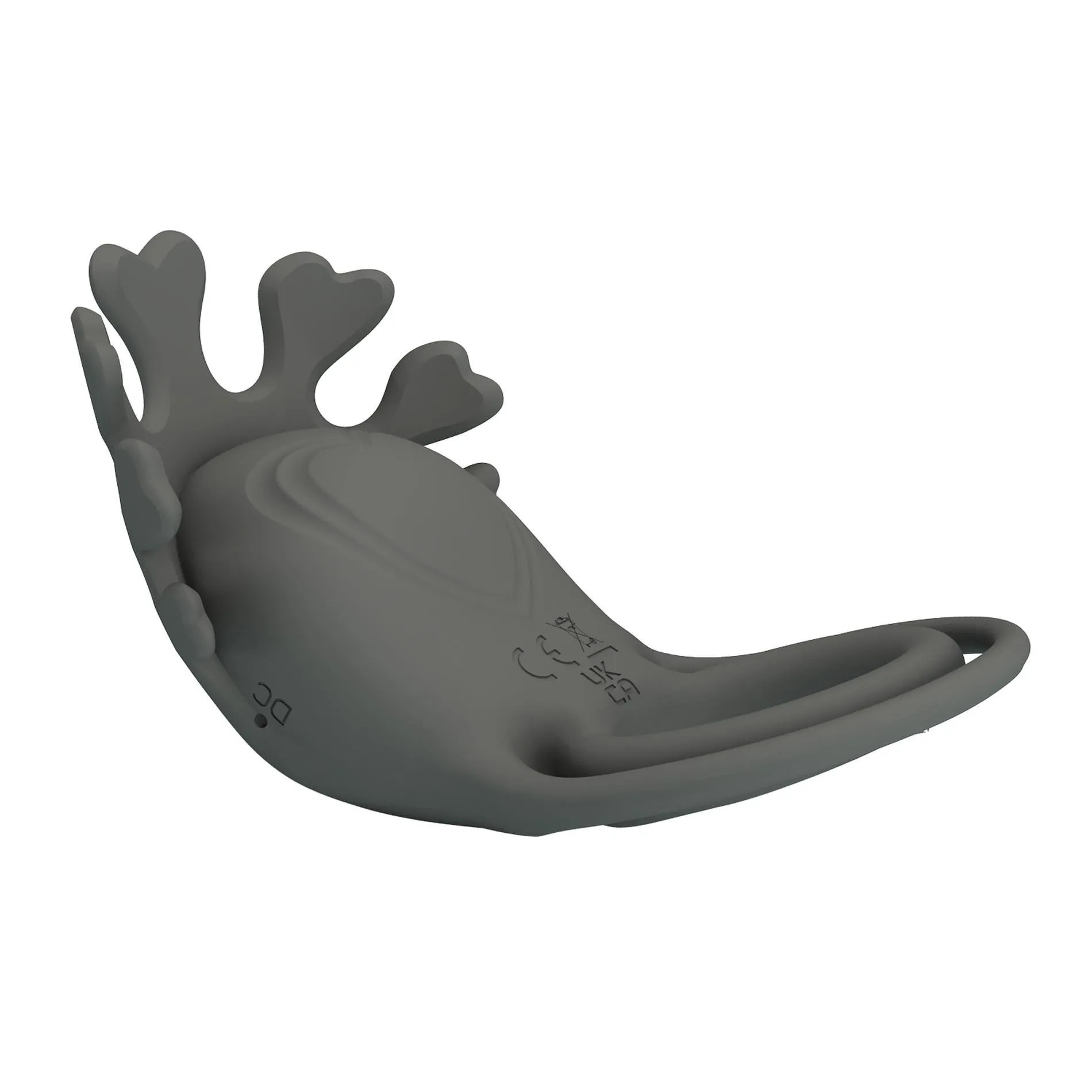 Эрекционное кольцо Pretty Love Vibrant Penis Ring Ruben, 8.5 см (серый)