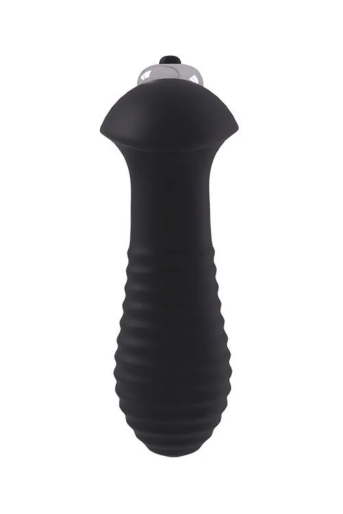 Анальная пробка с вибрацией Dream Toys Spiral Plug, 9 см (черный)