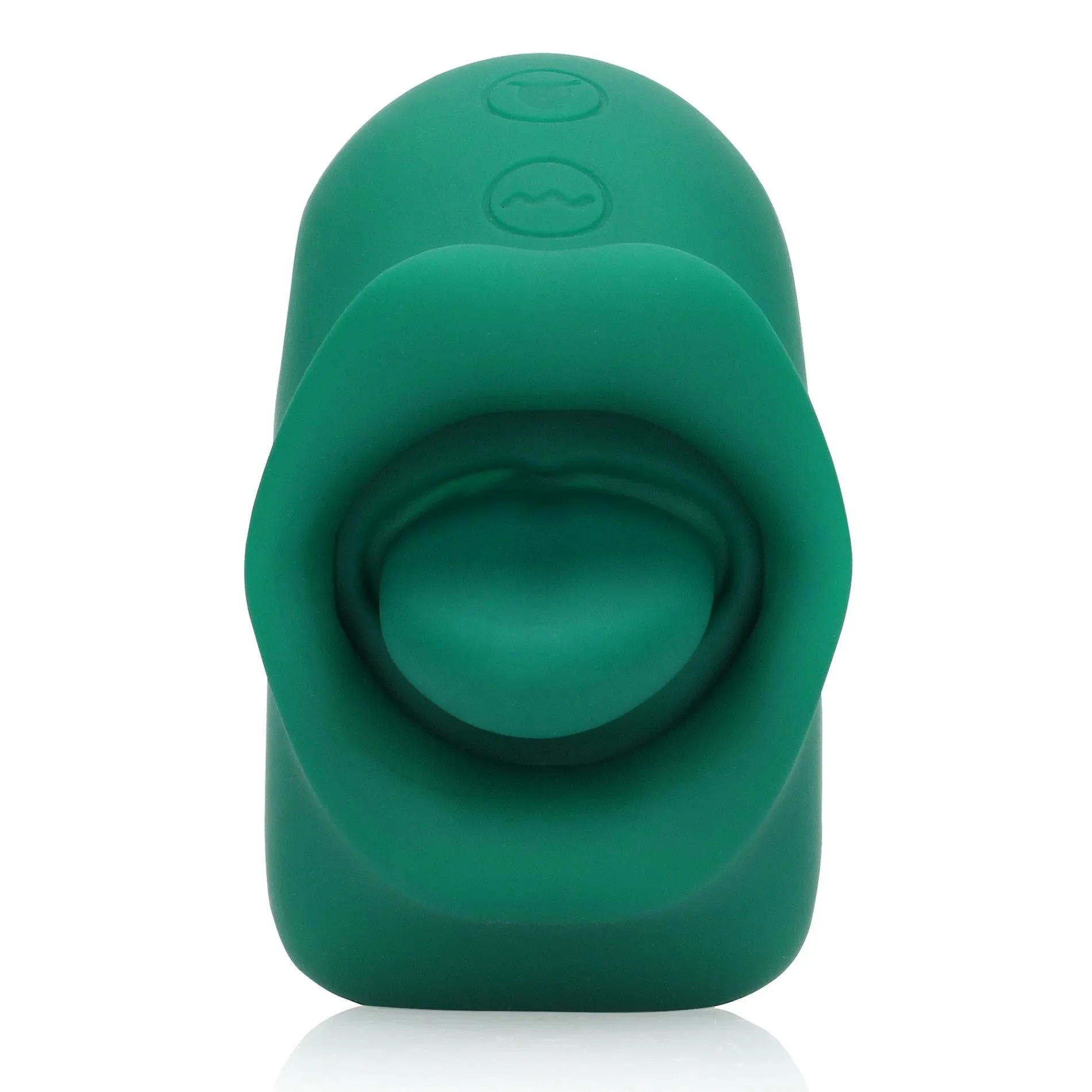 Loveline Licking and Vibrating Clitoral Stimulator - Wibrator łechtaczkowy, Zielony, 8.5 cm