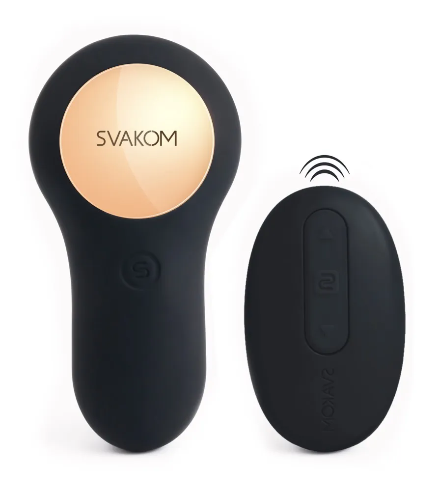 Svakom Vicky - Stymulator prostaty, Czarny, 10 cm