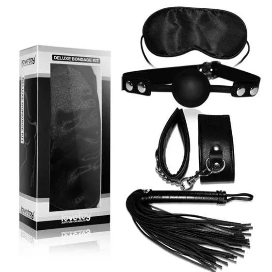 BDSM набор LoveToy Deluxe Bondage Kit (черный)