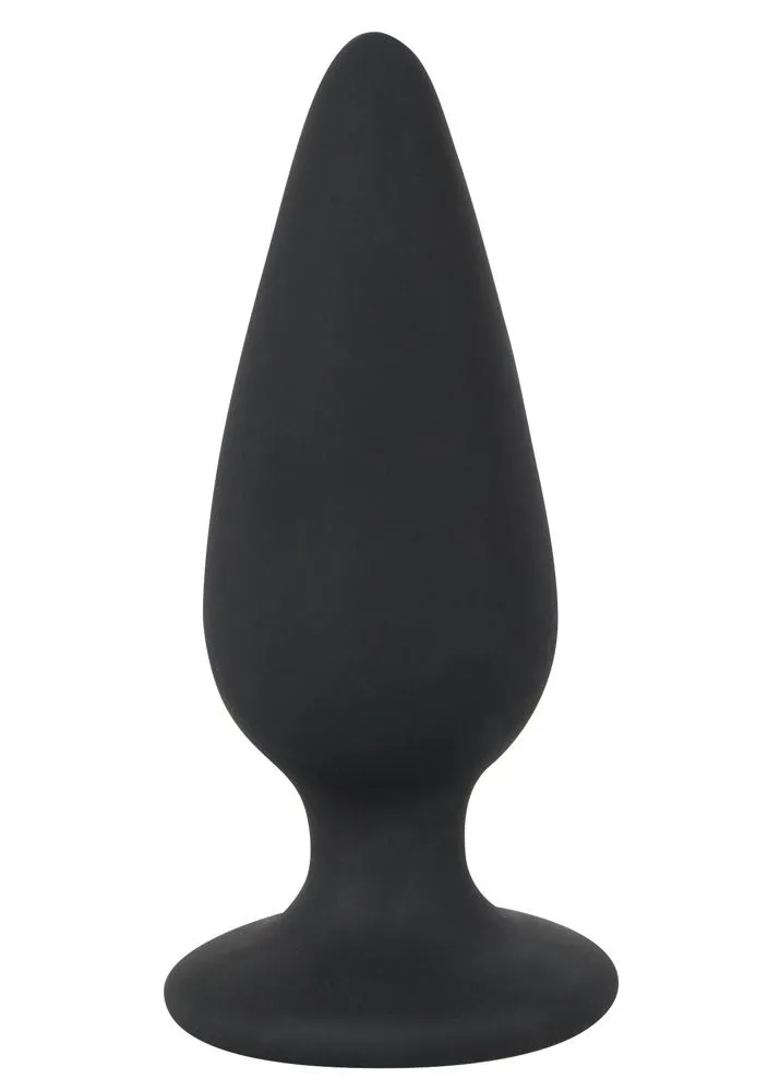 Анальна пробка Orion Black Velvets Heavy Plug Medium, 8,9 см (чорний)