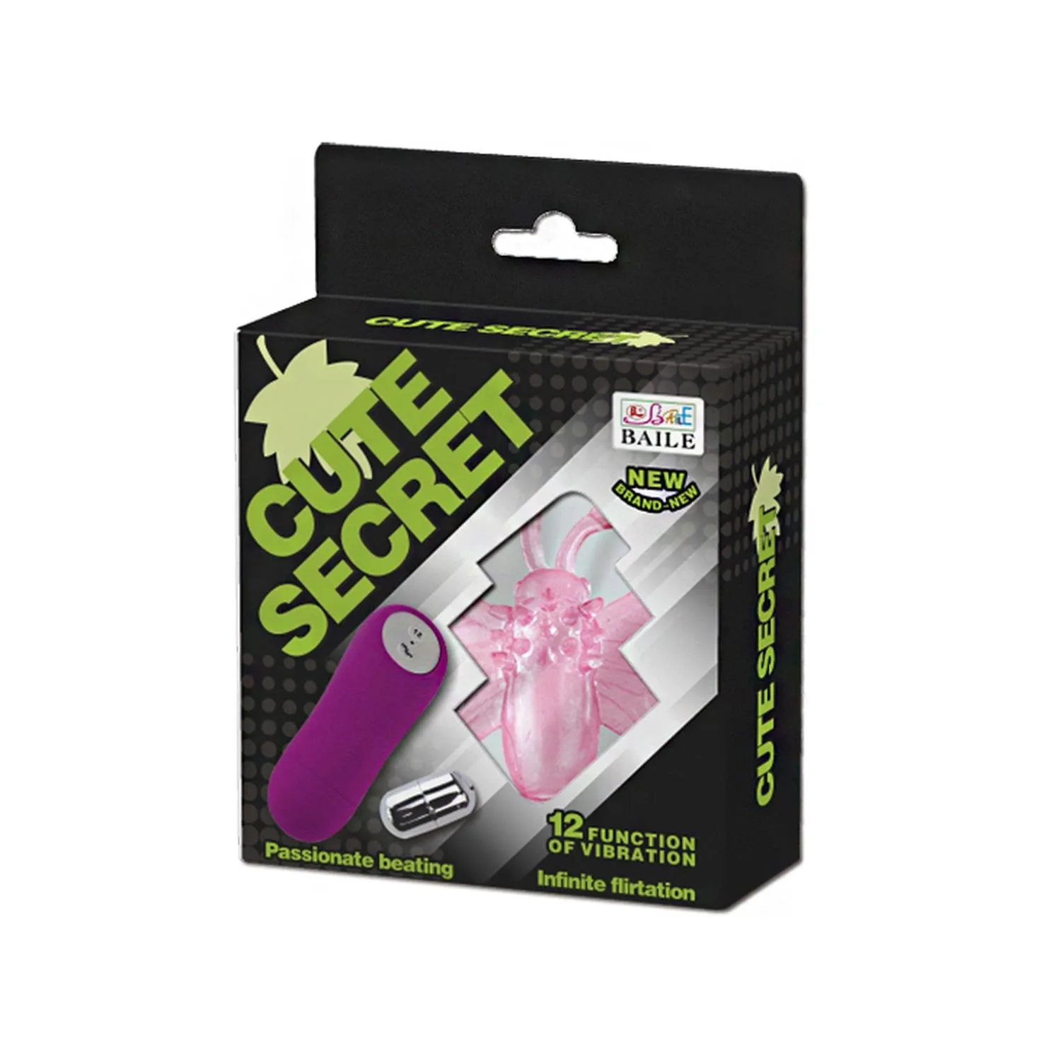 Вібратор для клітора Baile Cute Secret, 6.5 см (рожевий)