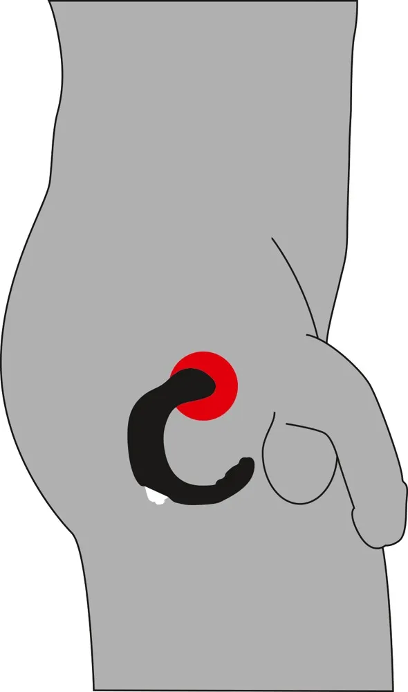 Стимулятор простати Rebel Prostate Stimulator, 26 см (чорний)