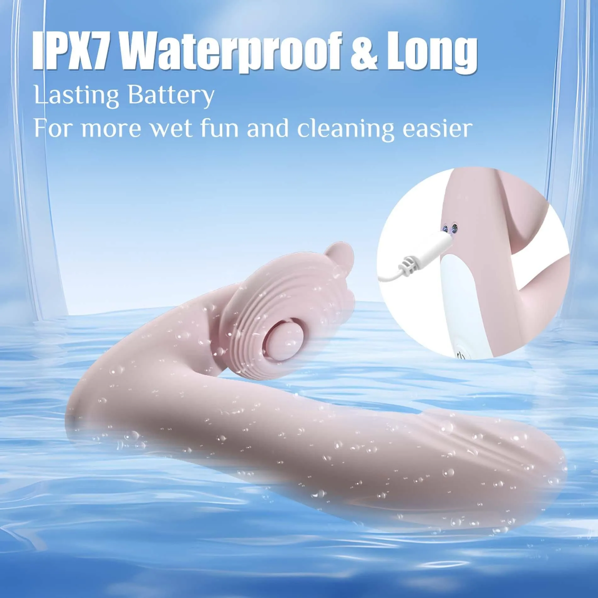 Вібратор B - Series Fox Finger function Heating + APP, 13.8 см (рожевий)