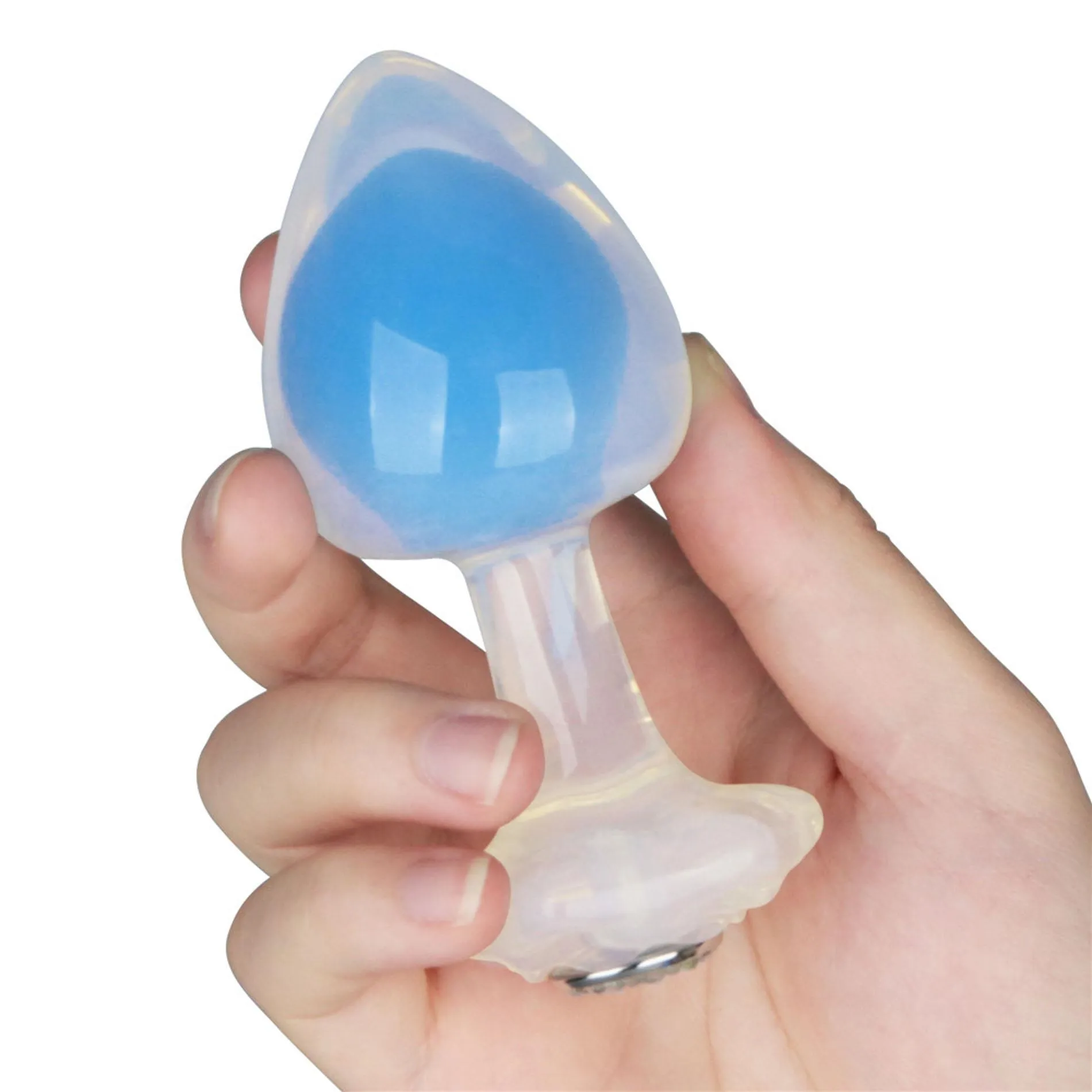 Lovetoy Gemoria - Korek analny, Niebieski, 11.3 cm