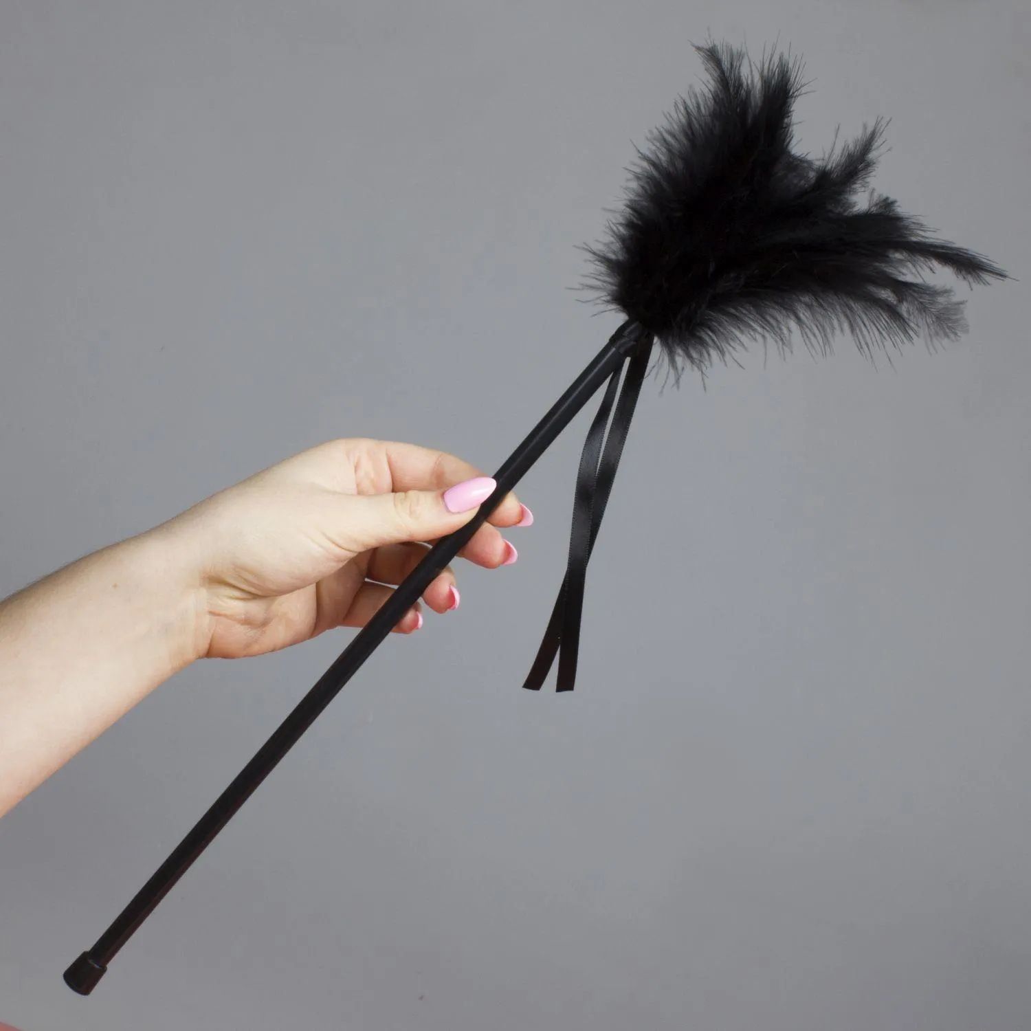 Secret Play Plumero Plumas Negro - Tikler-pióro, Czarny, 43 cm