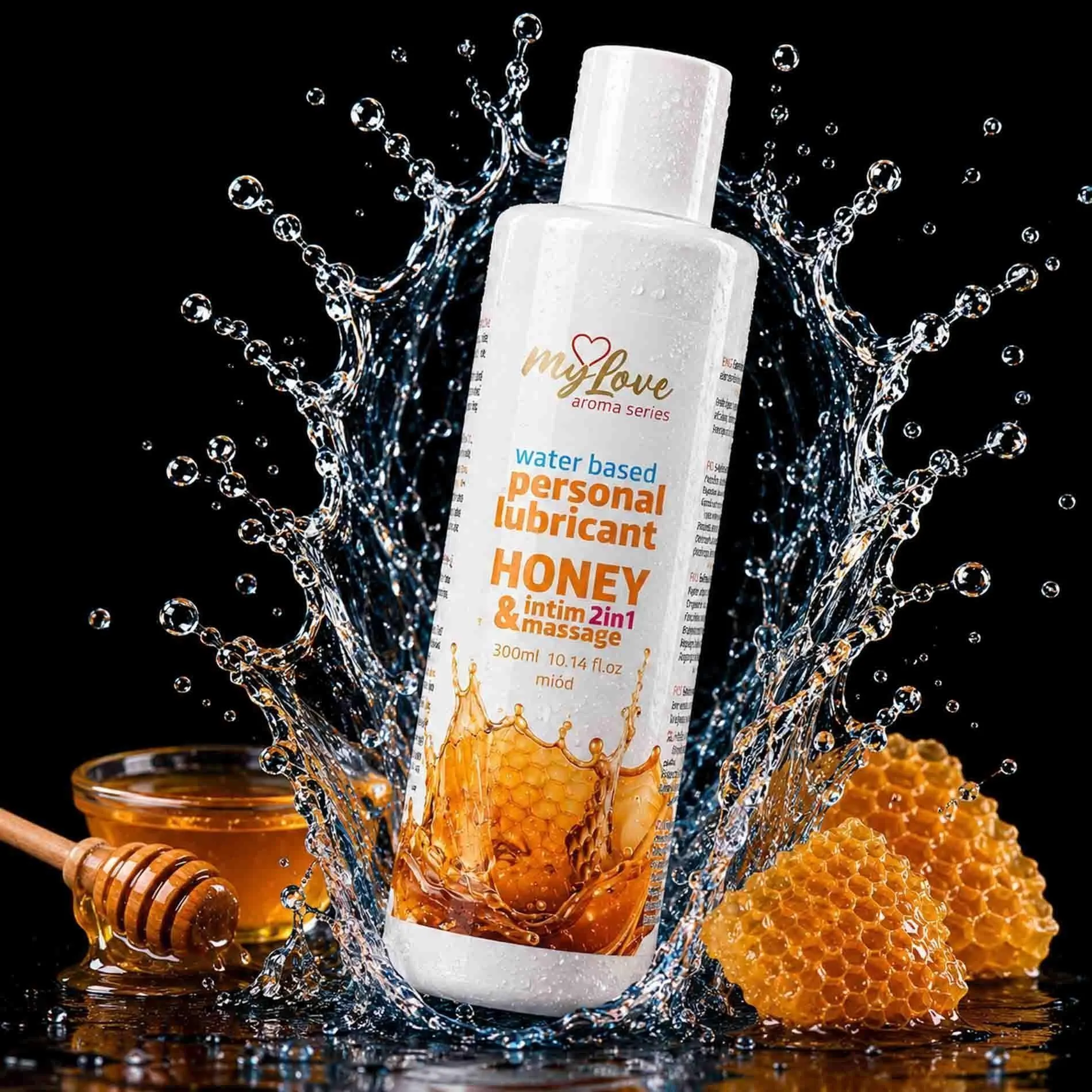 Лубрикант MyLove Aroma Series Intim&Massage 2in1 Honey, 300 мл