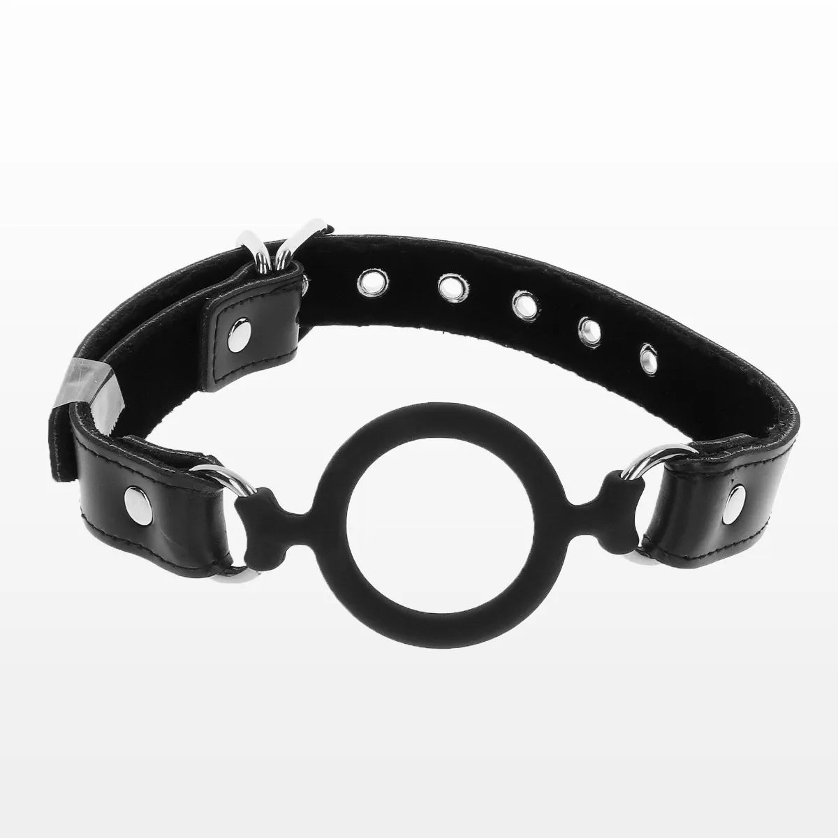 Taboom Open Ring Gag - Knebel z kulką, Czarny, 58 cm