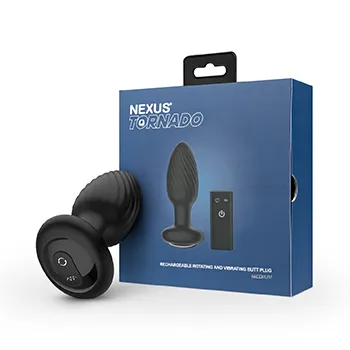 Анальная пробка Nexus Tornado Butt Plug Medium, 10.9 см (черный)