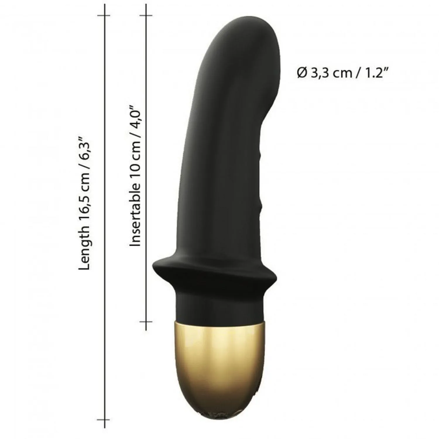Dorcel Mini Lover 2.0 - Wibrator, Czarny, 16, 5 cm
