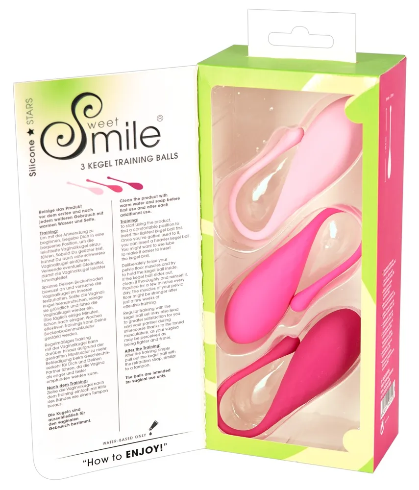 Вагинальные шарики Sweet Smile 3 Kegel Training Balls, 3 шт (мульти)