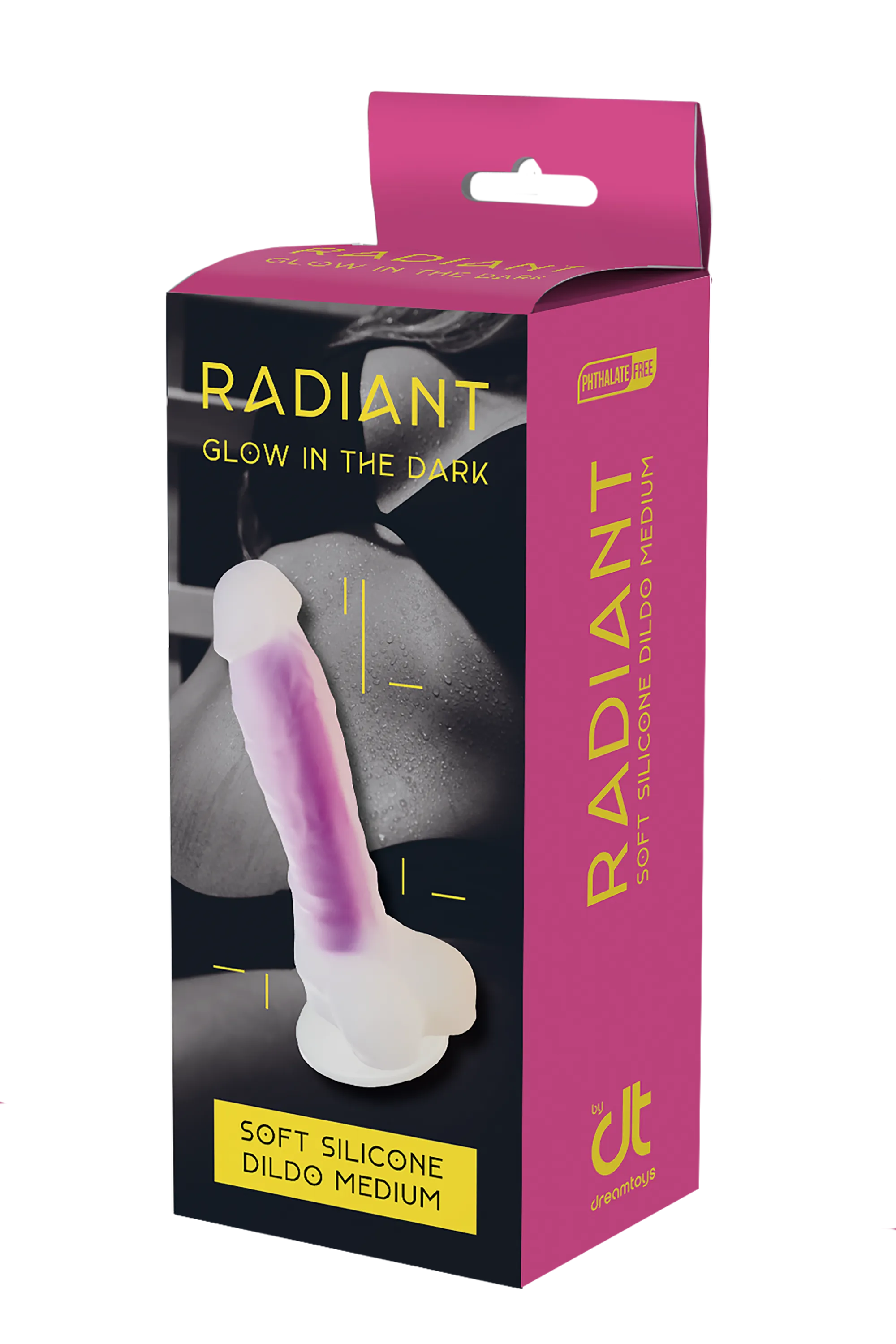 Неоновий фалоімітатор DreamToys Radiant, 19 см (синій)