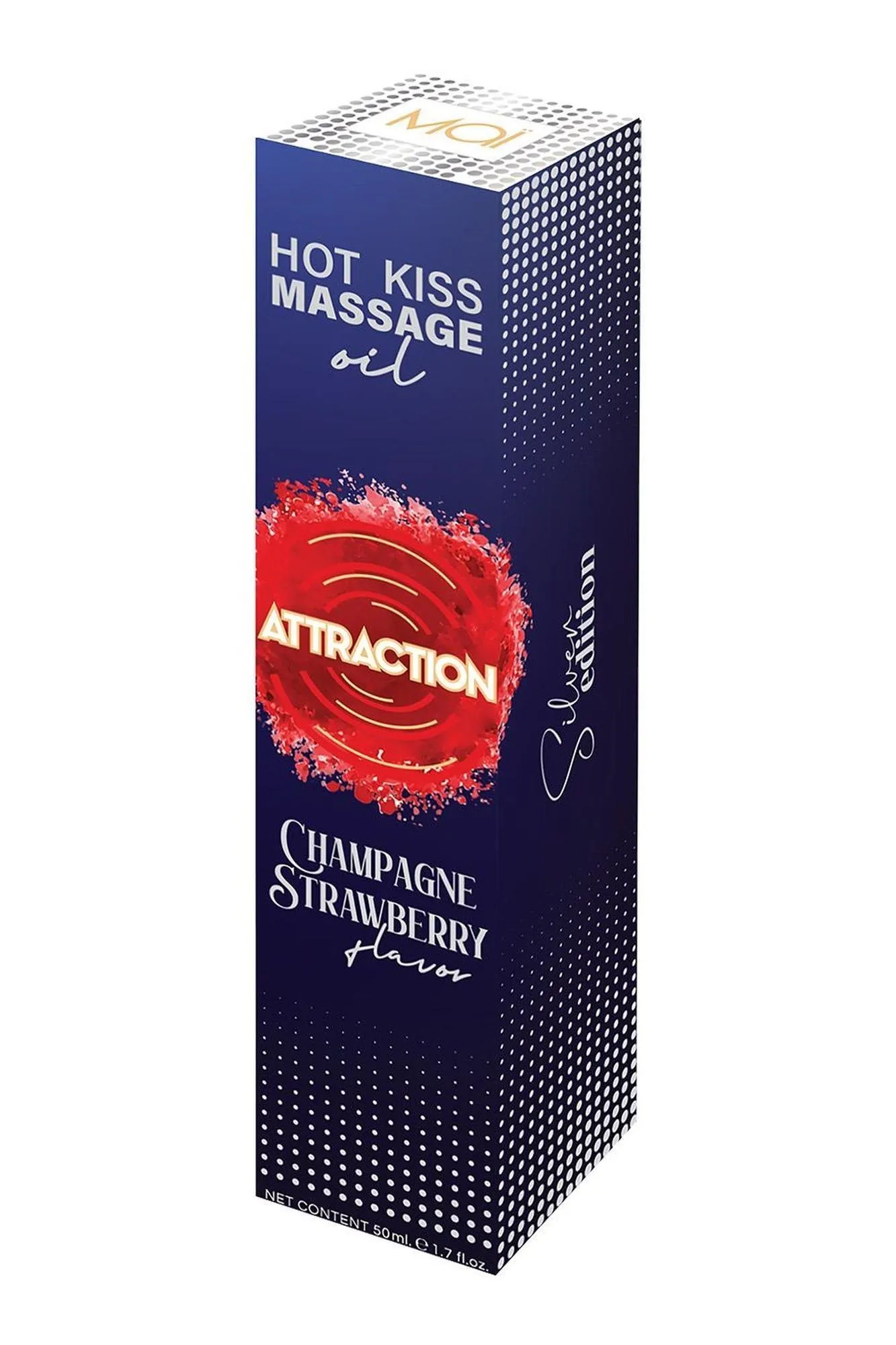 Оральний лубрикант із феромономі Attraction Champagne Strawberry, 50 мл