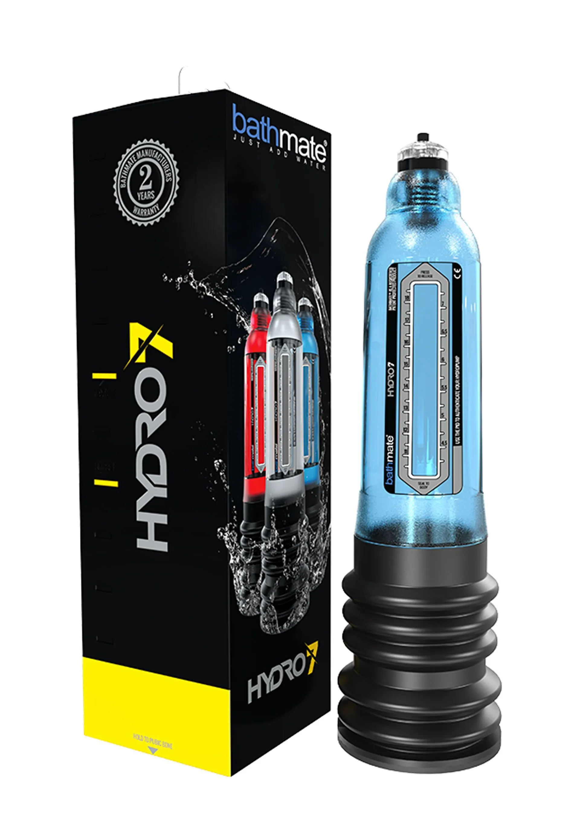 Помпа для пеніса Bathmate Hydro7 Penis Pump Aqua, 30 см (блакитний)