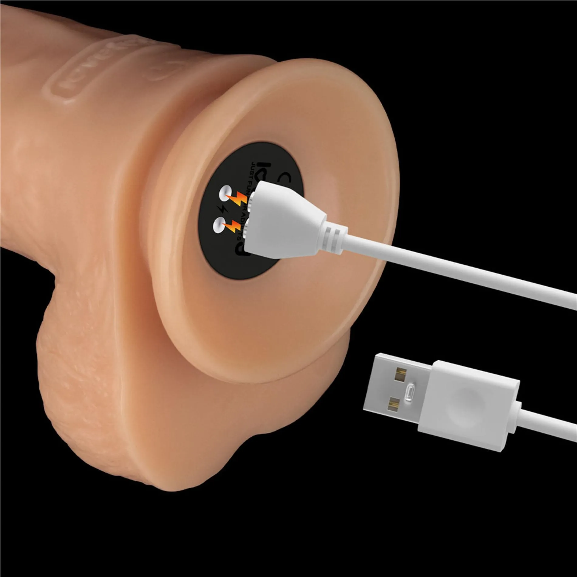 Вибратор Lovetoy Power Basics Cock 9'', 23 см (телесный)