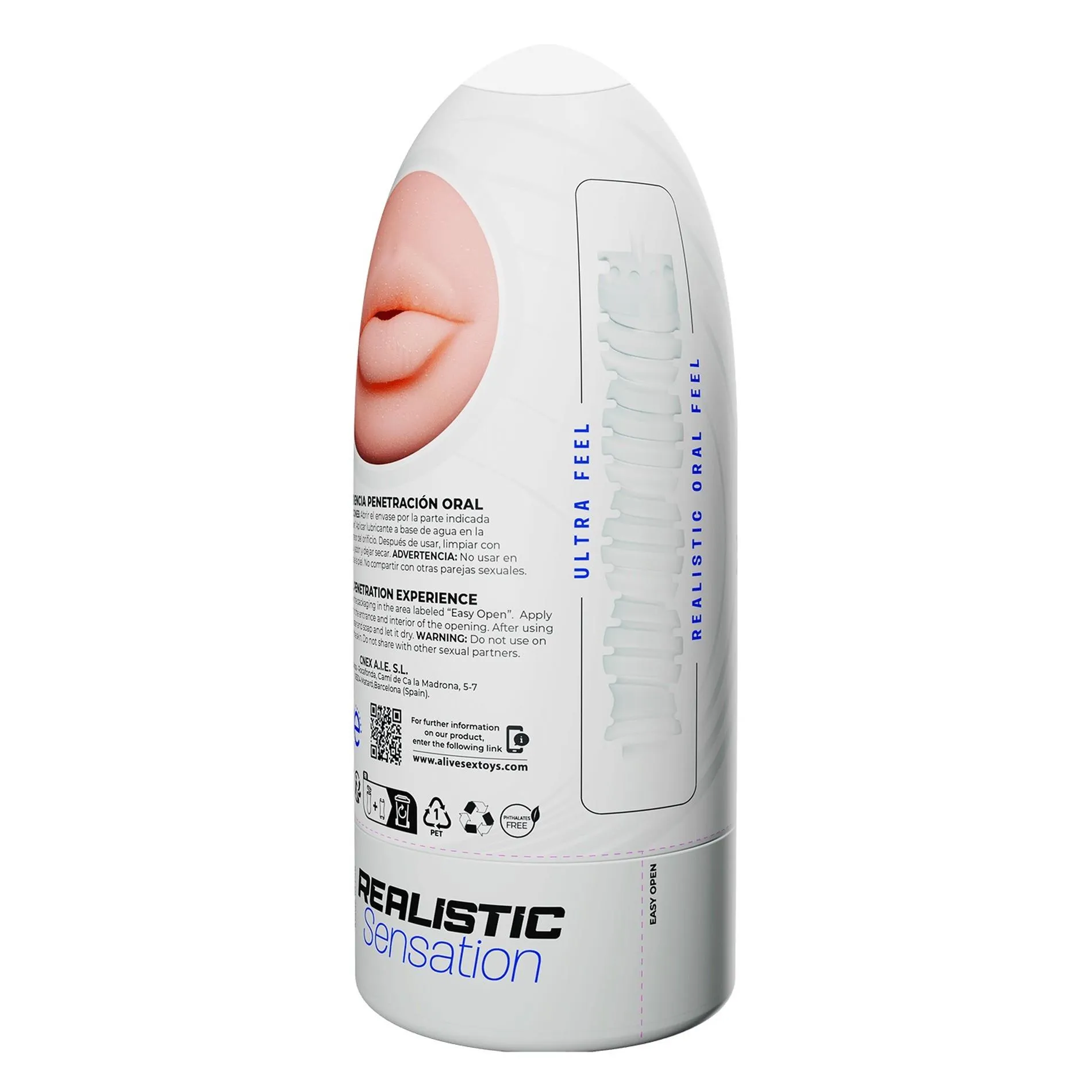 Мастурбатор Alive Flex Oral Experience, 16 см (телесный)