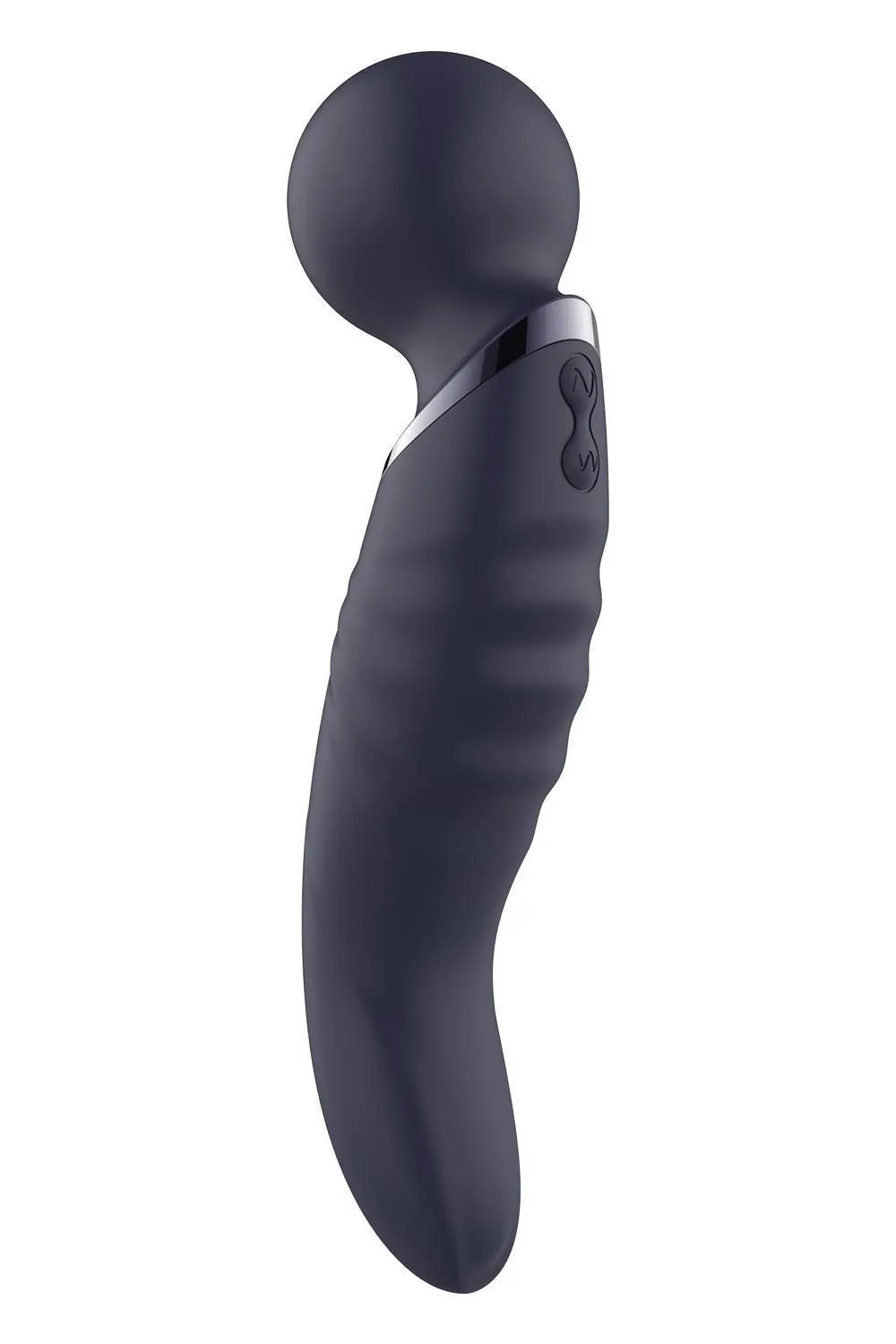 Вібромасажер Glam Dual Wand Vibe, 21.5 см (синій)