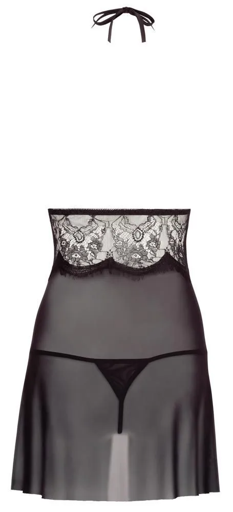 Комплект Cottelli Lingerie Chemise Set, S (черный)