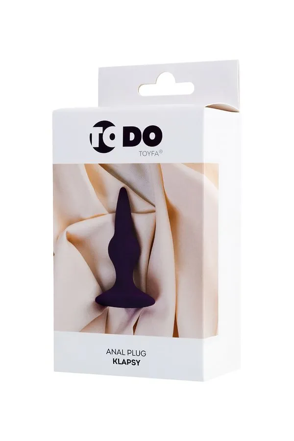 Toyfa Klapsy - Korek analny, Fioletowy, 10.5 cm