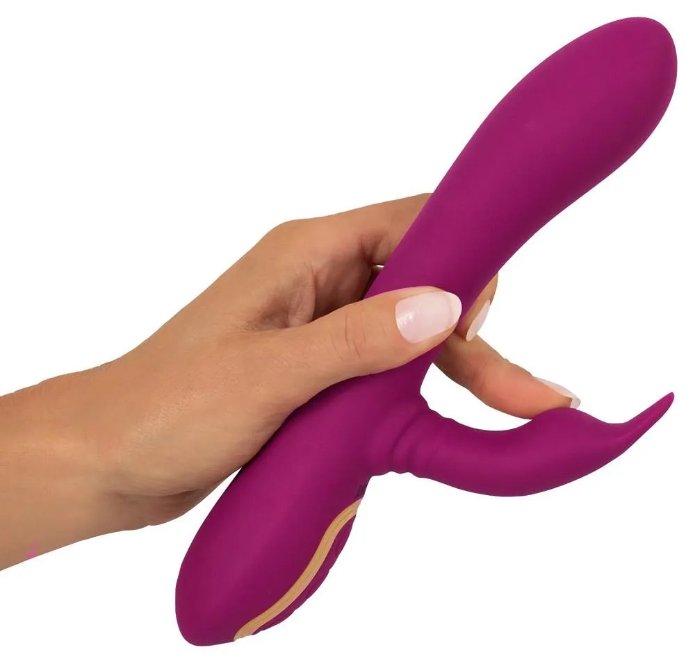 JAVIDA 3 Function Vibrator - Wibrator królik, Fuksja, 23 cm