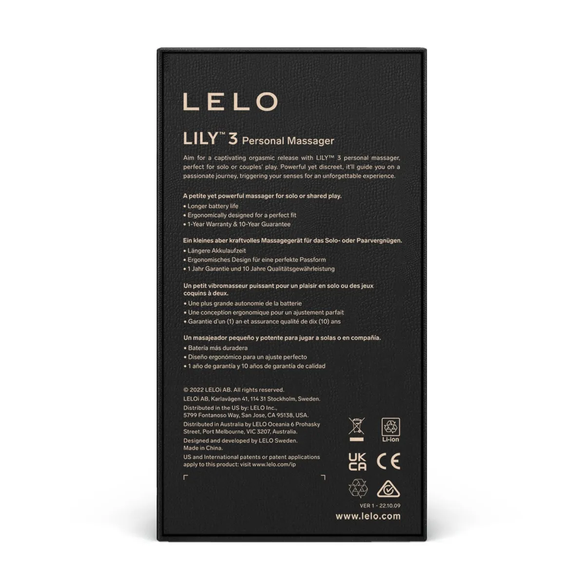 Вибратор для клитора Lelo Lily 3, 7,4 см (фиолетовый)
