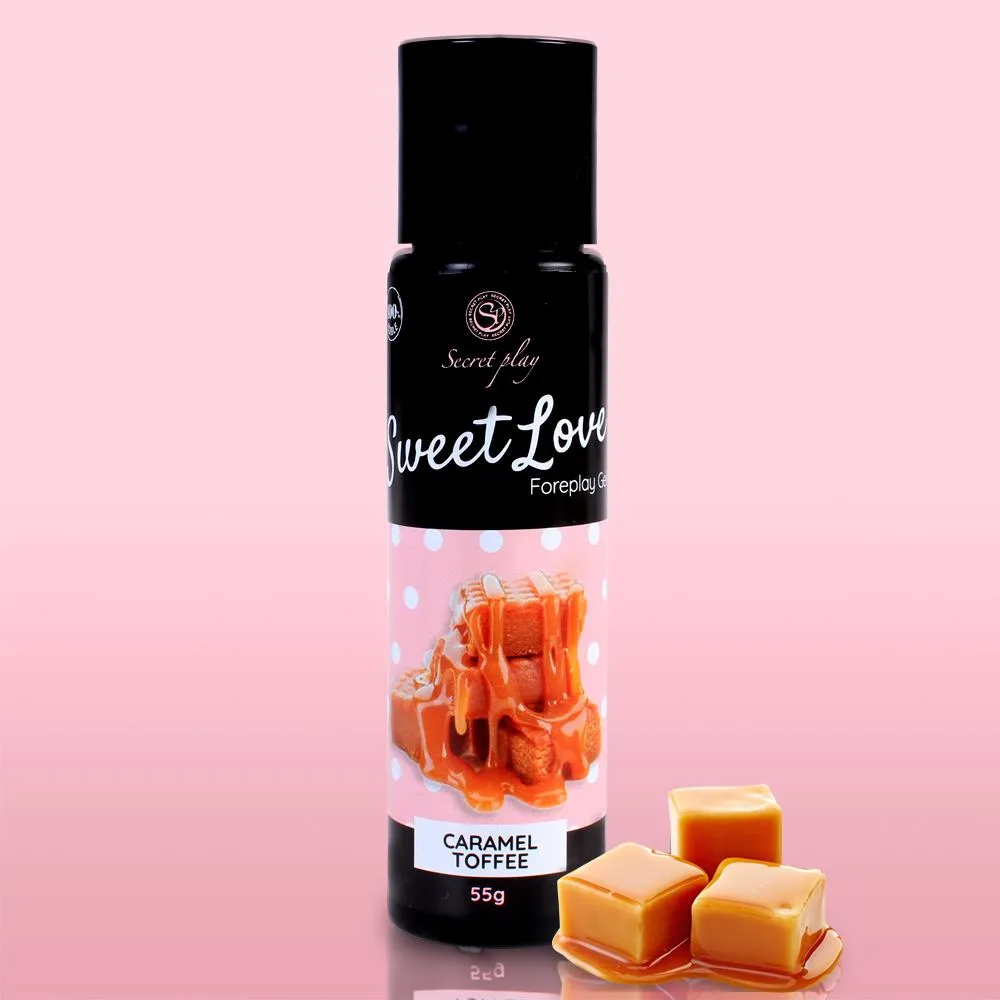 Secret Play Foreplay Gel Sweet Love - Żel jadalny do gry wstępnej erotyczny intymny ecret, Karmel, 55 ml