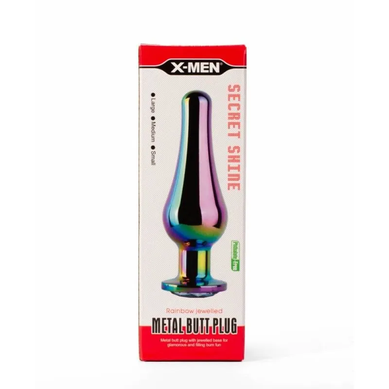Secret Shine Secret Shine Rainbow - Korek analny, Multi, 12.9 cm