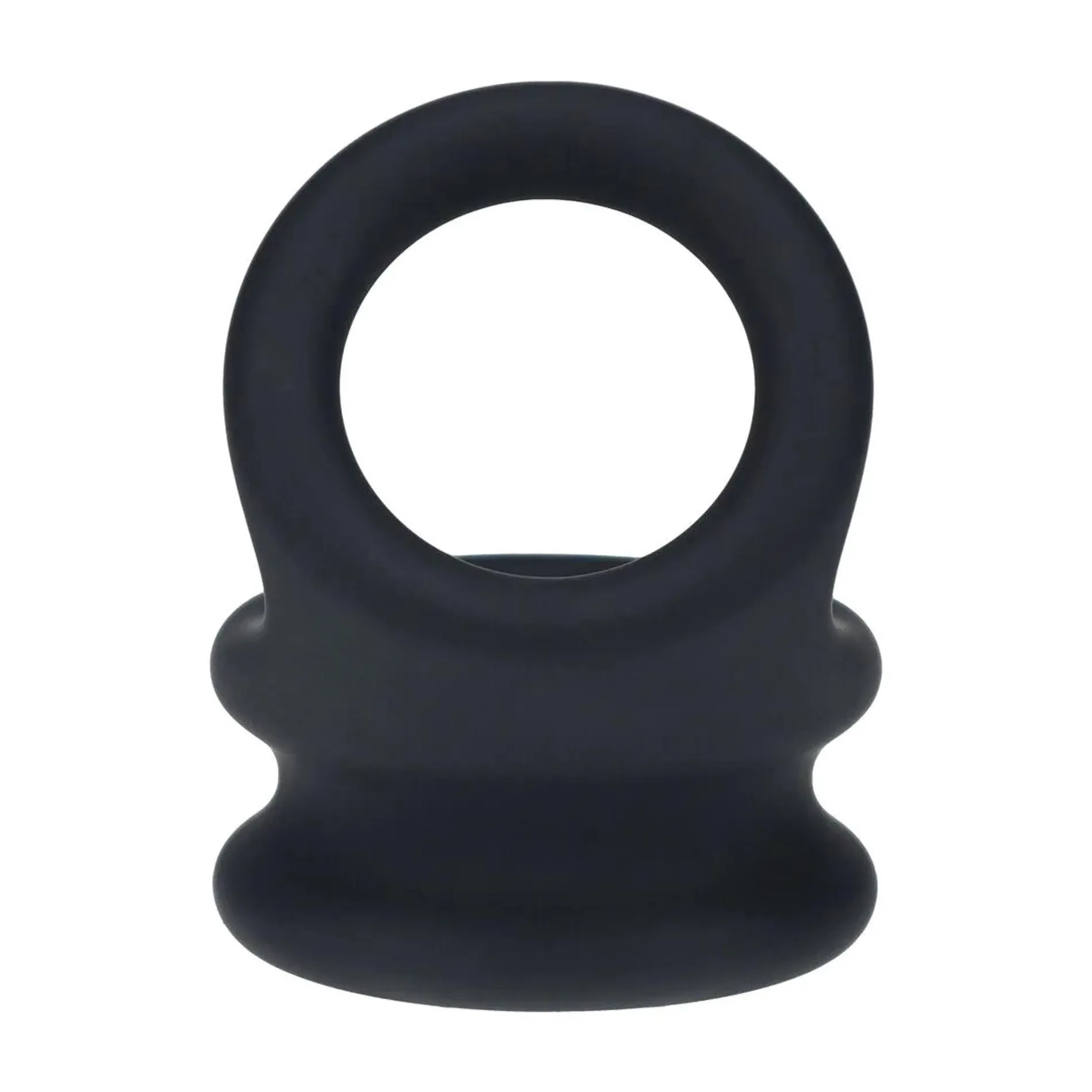 Эрекционное кольцо Wide Double O Silicone Cockring S, 5 см (черный)